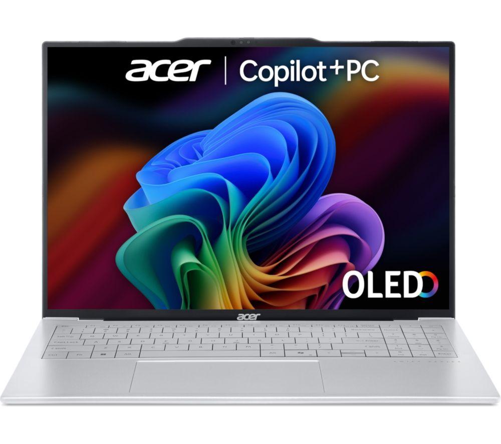 ACER Swift Air 16 OLED 16" Laptop, Copilot+ PC - AMD Ryzen AI 5, 1 TB SSD, Silver