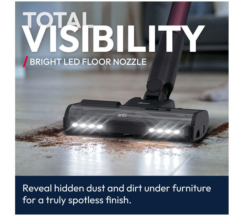 HOOVER HF1 MAX Flexi Cordless Vacuum Cleaner – Black & Magenta