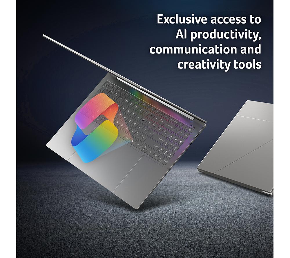 Portátil ACER Swift 16 AI de 16", PC Copilot+ - Intel® Core™ Ultra X7, 1 TB SSD, gris