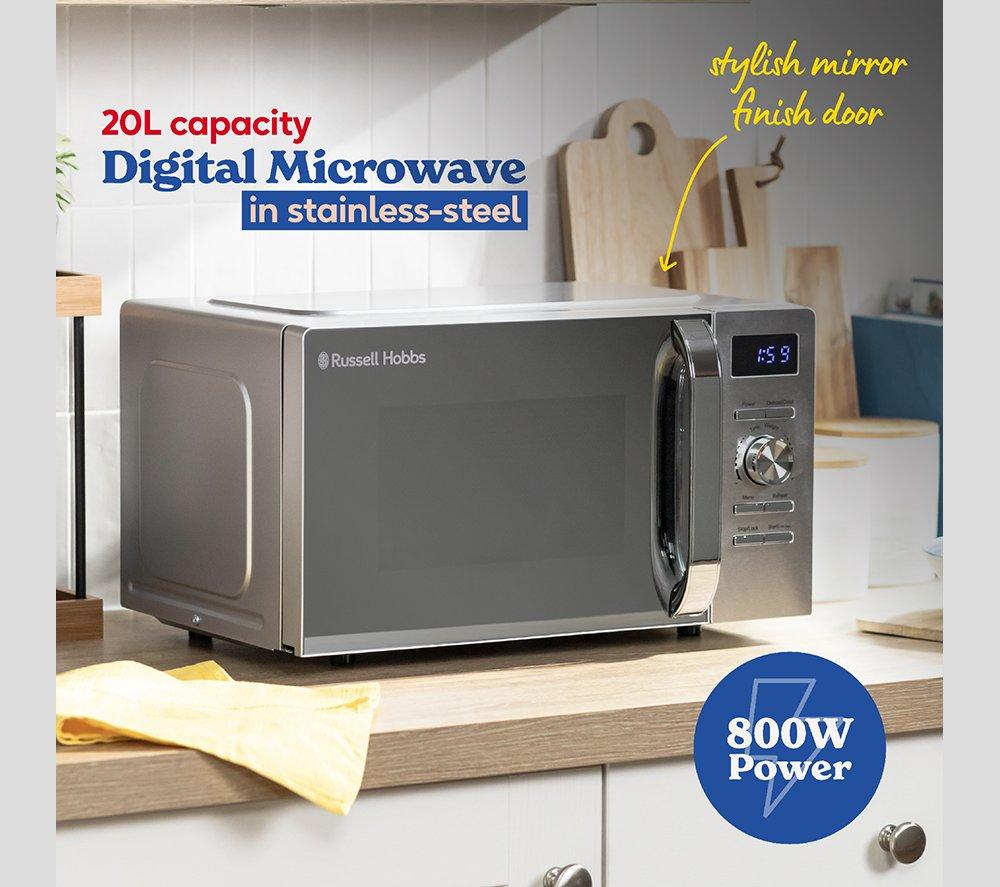 RUSSELL HOBBS RHMD836S Microondas Solo - Acero inoxidable