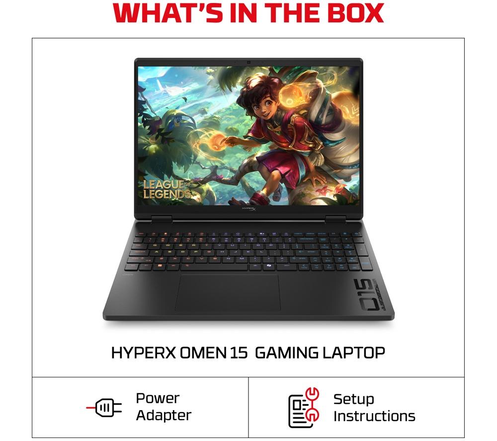 HP HyperX OMEN 15,3" Gaming Laptop - Intel® Core™ i7, RTX 5060, 1 TB SSD