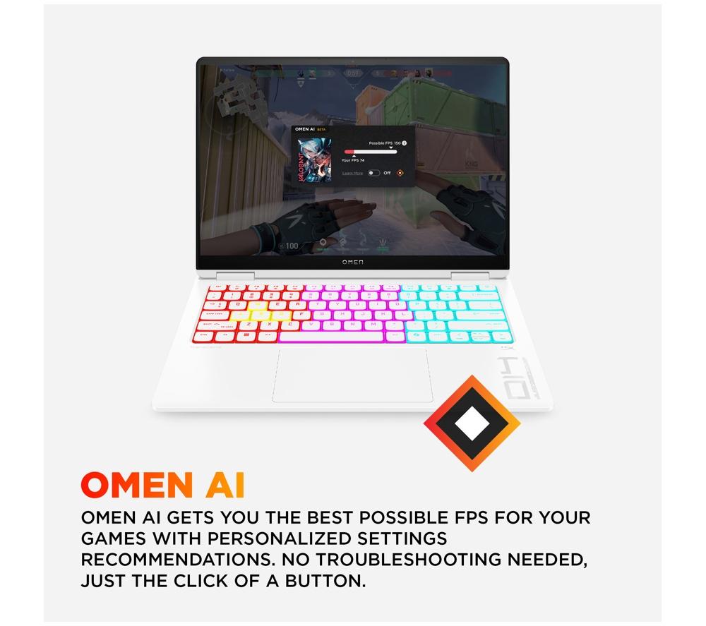 HP OMEN Transcend 14-fb1506na 14" Gaming Laptop - Intel® Core™ Ultra 7, RTX 5060, 1 TB SSD