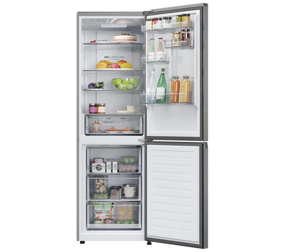 HAIER 2D Combi Series 3 HDPR3618CNPK 60/40 Fridge Freezer - Inox