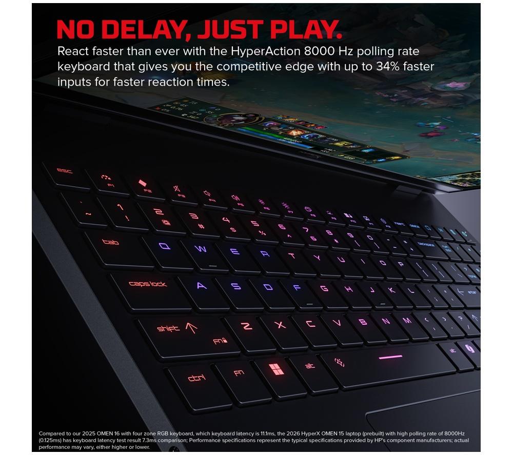 HP HyperX OMEN 15.3" Gaming Laptop - Intel® Core™ i5, RTX 5050, 1 TB SSD
