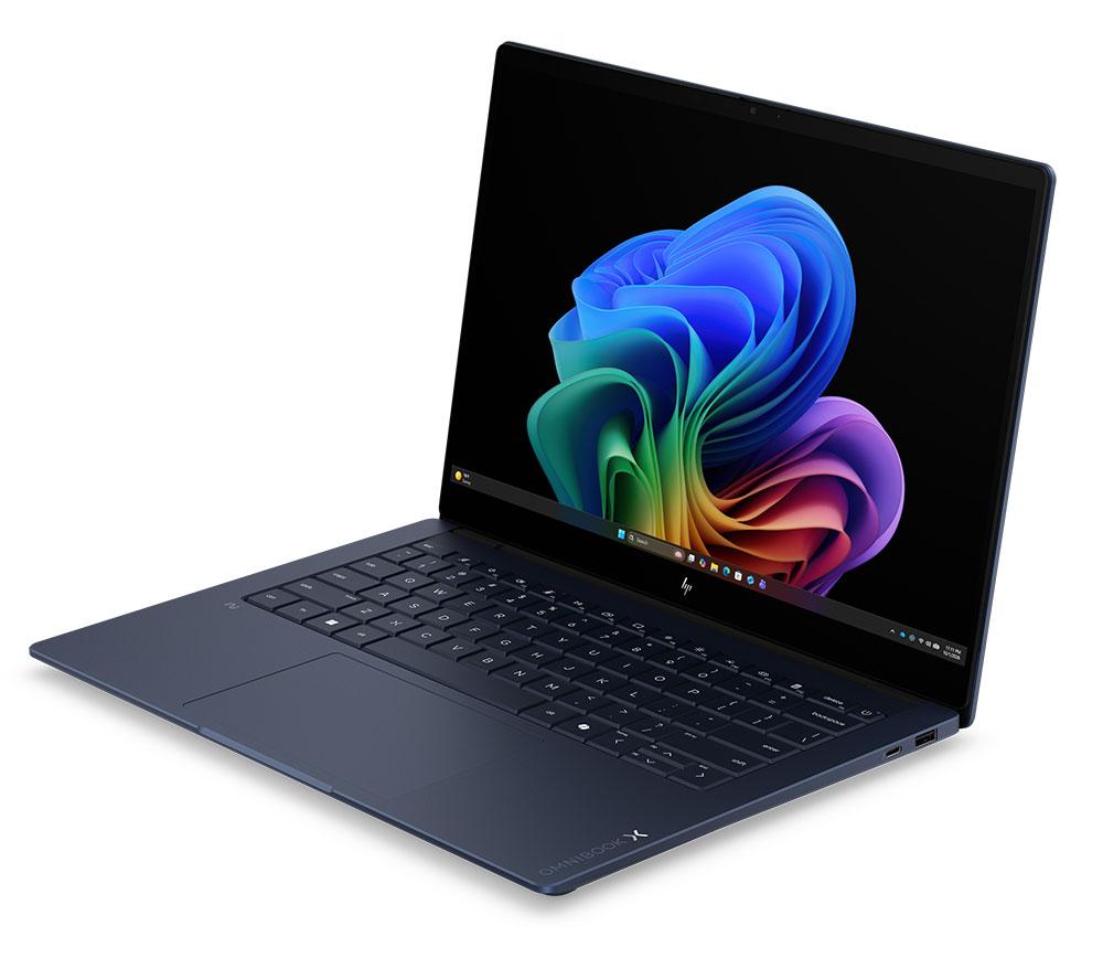 HP OmniBook X NGAI 14" Laptop, Copilot + PC - Intel® Core™ Ultra 5, 1 TB SSD, Atmospheric Blue