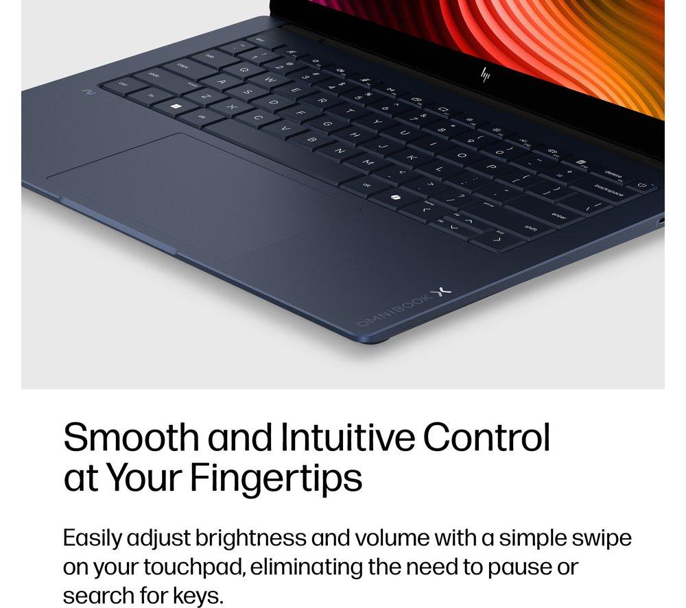 Portátil HP OmniBook X NGAI de 14", Copilot + PC - Intel® Core™ Ultra 7, 1 TB SSD, azul atmosférico