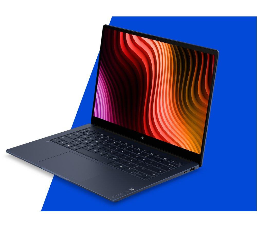 Portátil HP OmniBook X NGAI de 14", Copilot + PC - Intel® Core™ Ultra 7, 1 TB SSD, azul atmosférico