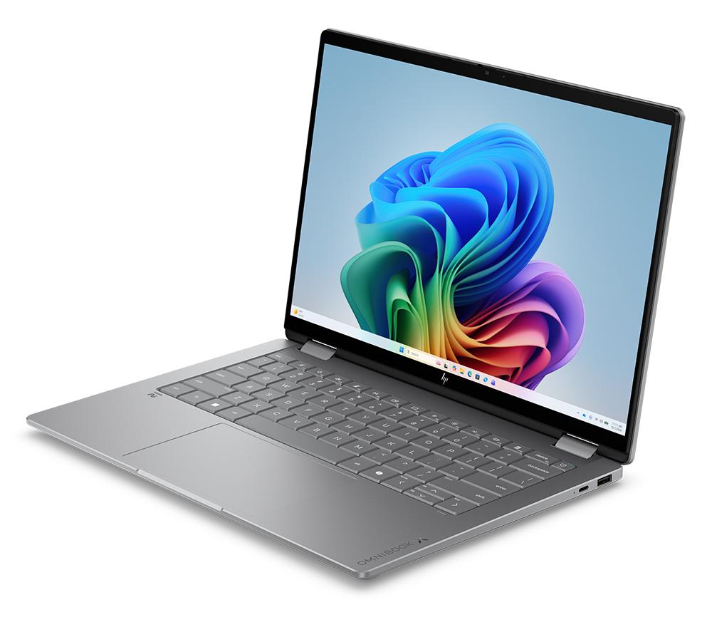 Portátil 2 en 1 HP OmniBook X Flip NGAI de 14" - Intel® Core™ Ultra 7, SSD de 1 TB, Plata