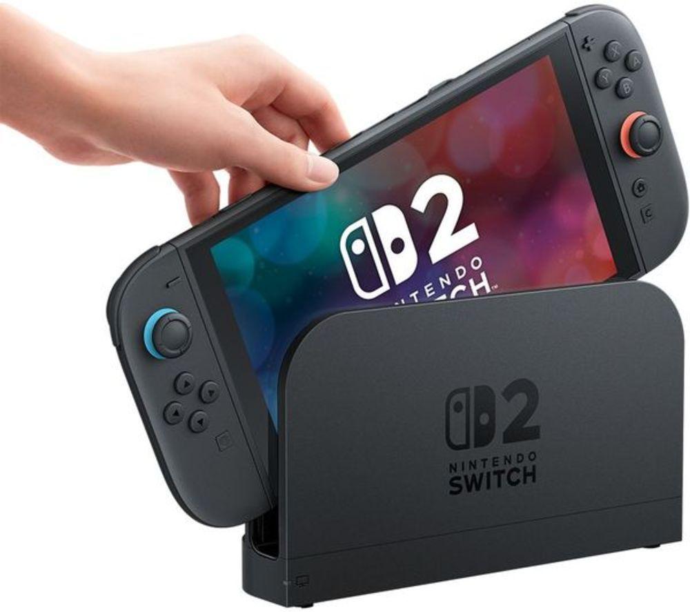NINTENDO Switch 2, Super Mario Keychain, Mario Kart World, Backpack Buddies & Joy-Con Racing Wheels Bundle