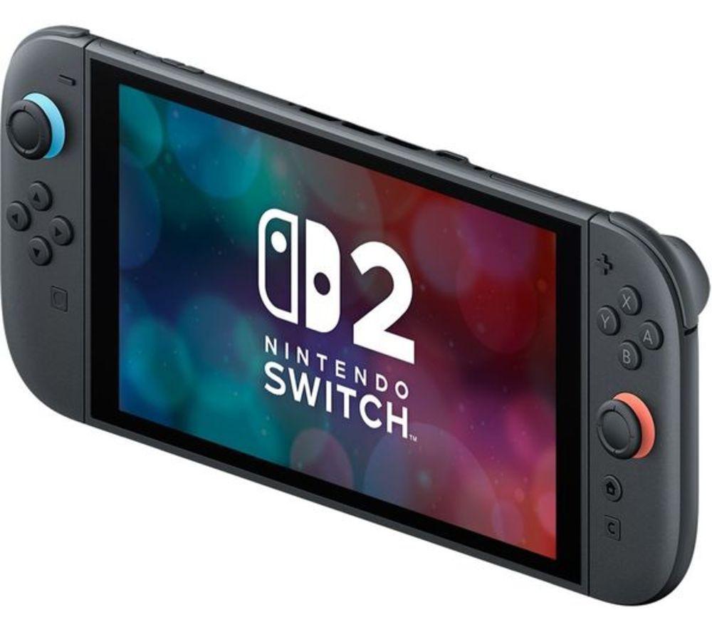 NINTENDO Switch 2, Super Mario Keychain, Mario Kart World, Backpack Buddies & Joy-Con Racing Wheels Bundle