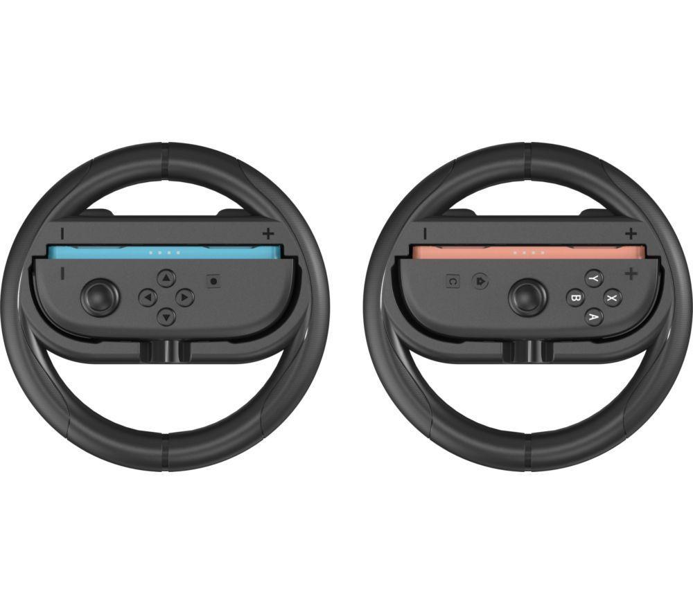 NINTENDO Switch 2, Super Mario Keychain, Mario Kart World, Backpack Buddies & Joy-Con Racing Wheels Bundle