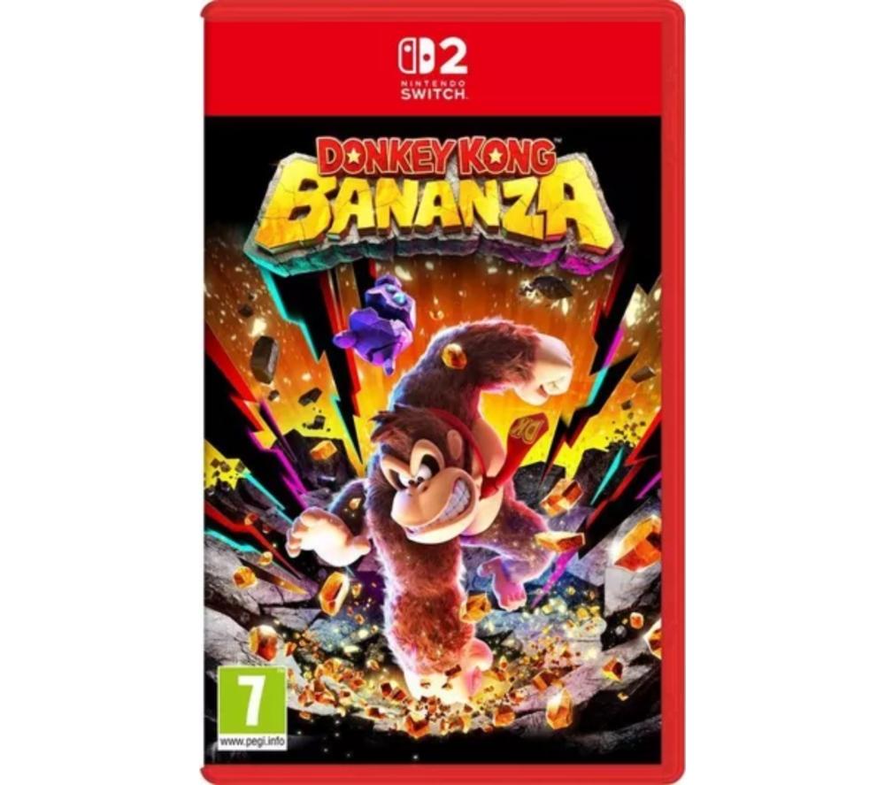 NINTENDO Switch 2, Super Mario Keychain, Backpack Buddies & Donkey Kong Bananza Bundle