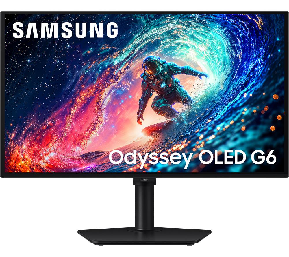 SAMSUNG Odyssey G6 LS27HG612SUXXU Quad HD 27" OLED Gaming Monitor - Black