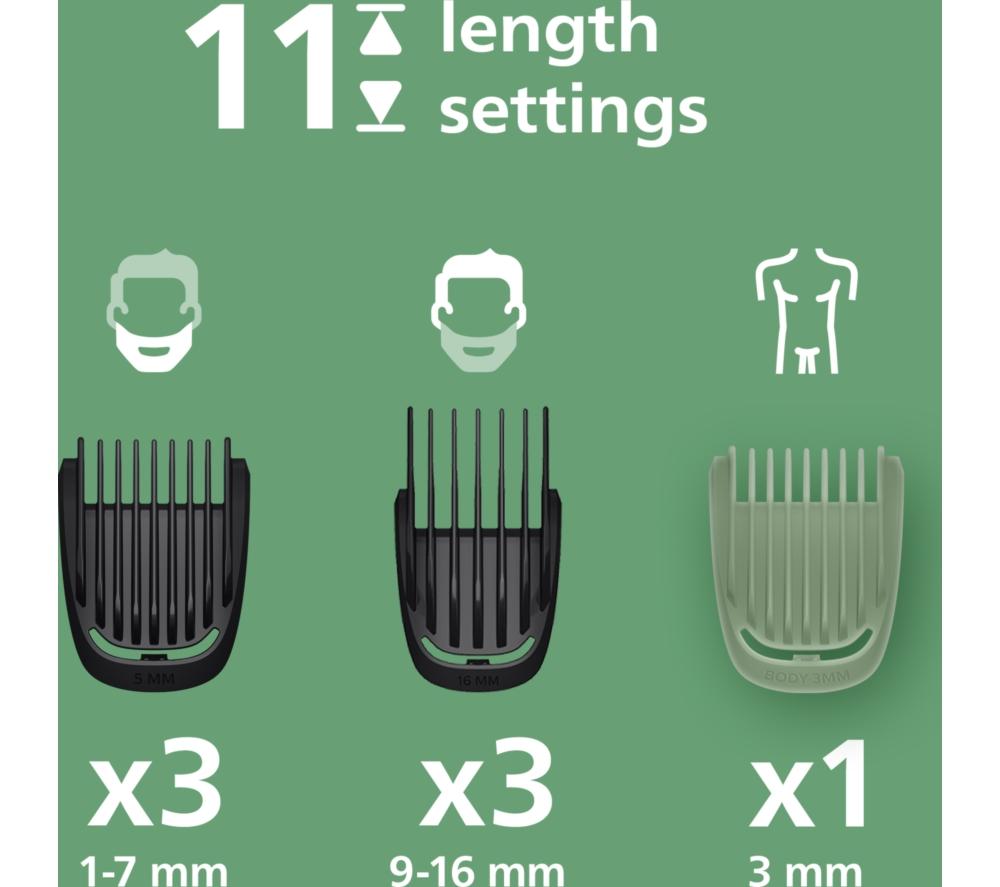 PHILIPS Series 5000 10-in-1 MG5921/15 Wet & Dry Multi Grooming Trimmer - Black & Silver