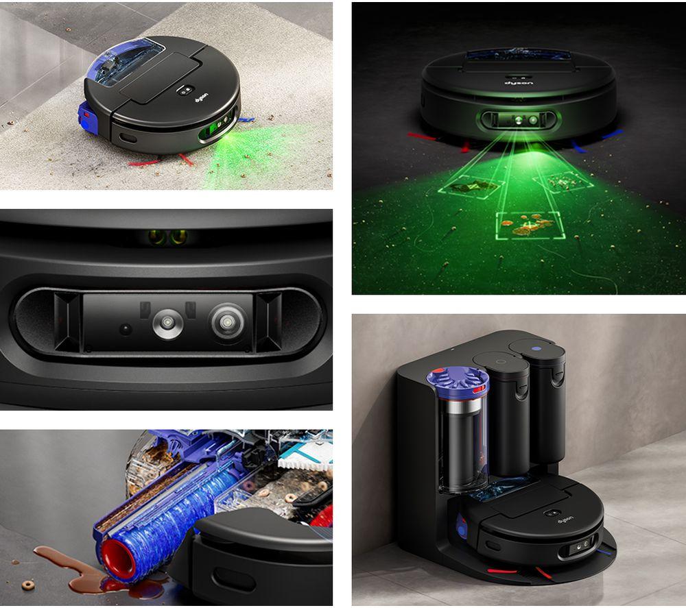 DYSON Spot + Scrub AI Robot Vacuum Cleaner - Black