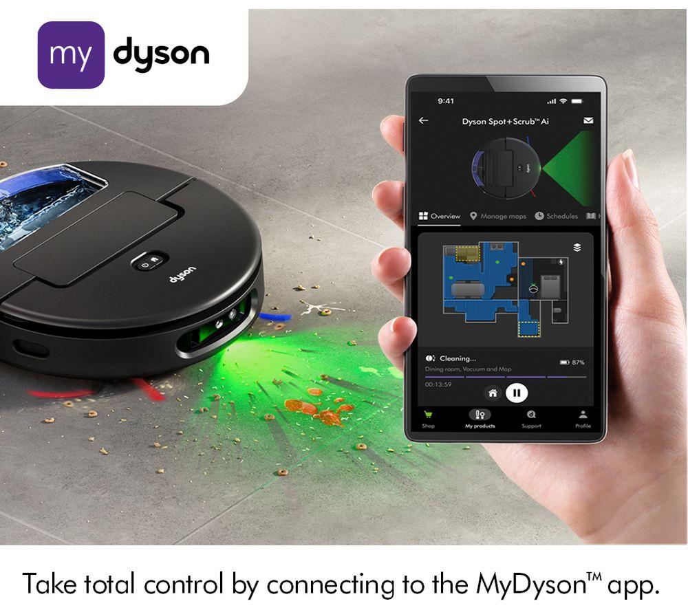 DYSON Spot + Scrub AI Robot Vacuum Cleaner - Black