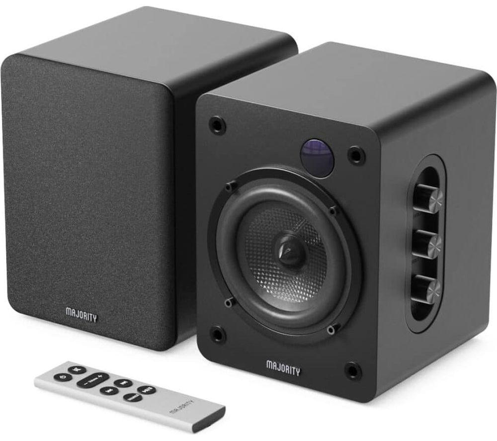 Altavoces de estantería Bluetooth MAJORITY D50X - Negro
