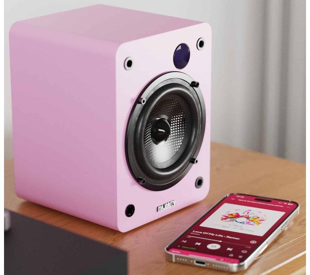 Altavoces de estantería Bluetooth MAJORITY D50X - Rosa