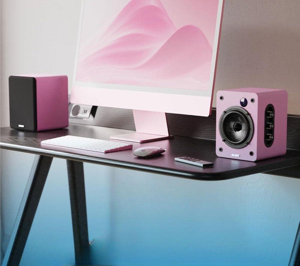 Altavoces de estantería Bluetooth MAJORITY D50X - Rosa
