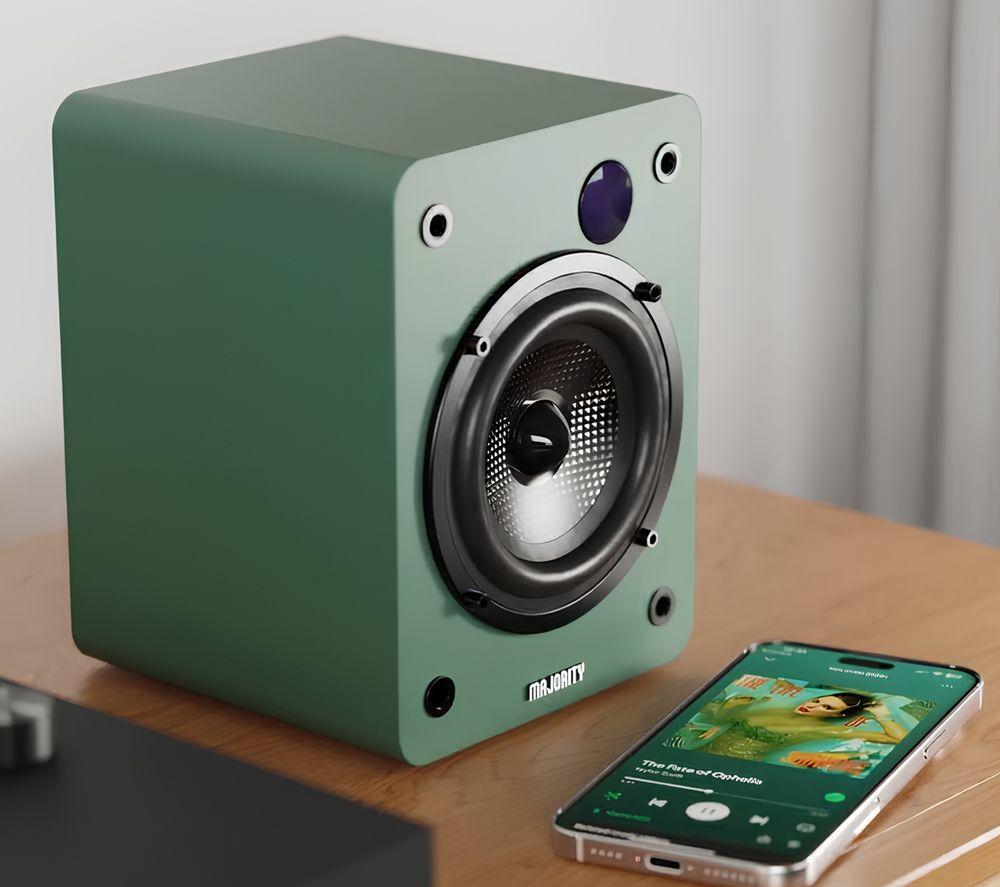 Altavoces de estantería Bluetooth MAJORITY D50X - Verde