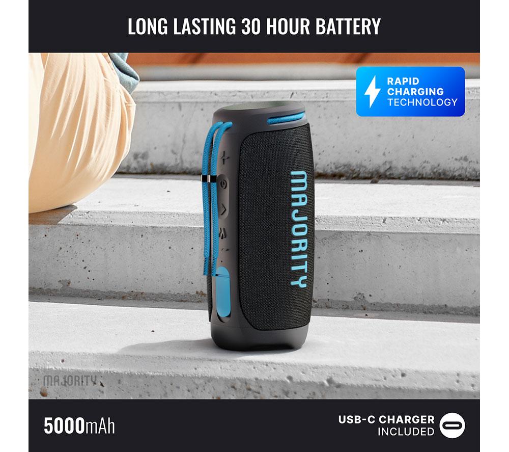 MAJORITY MOVE M3 Bluetooth Portable Speaker - Electric Blue & Charcoal