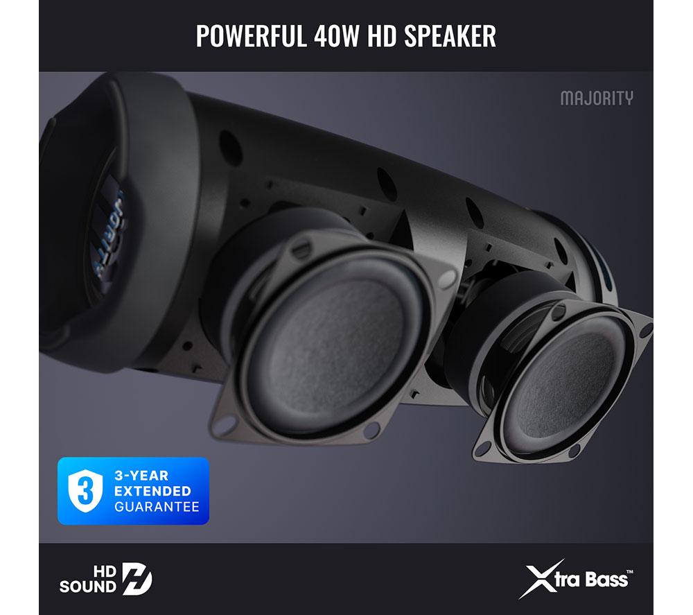 MAJORITY MOVE M3 Bluetooth Portable Speaker - Electric Blue & Charcoal