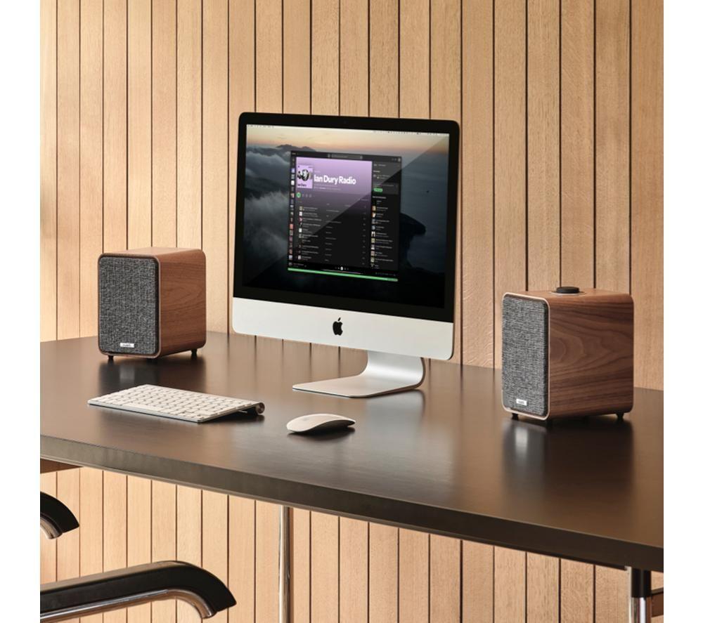 RUARK MR1 Mk3 Bluetooth Desktop Speakers - Rich Walnut