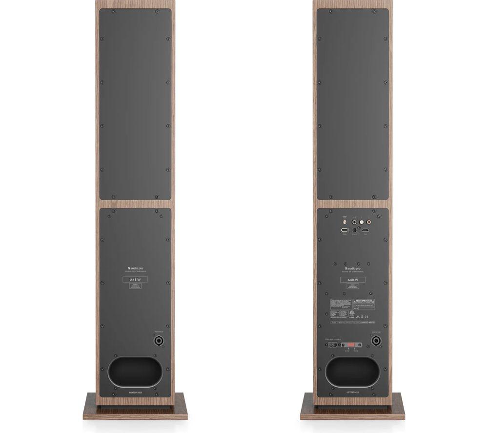 AUDIO PRO A48 Wireless Multi‑room Speakers – Walnut