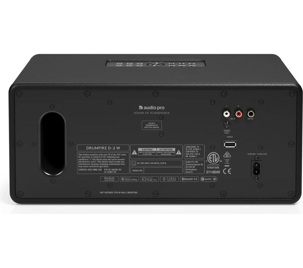 AUDIO PRO Drumfire D-2 W Wireless Multi-room Speaker - Black