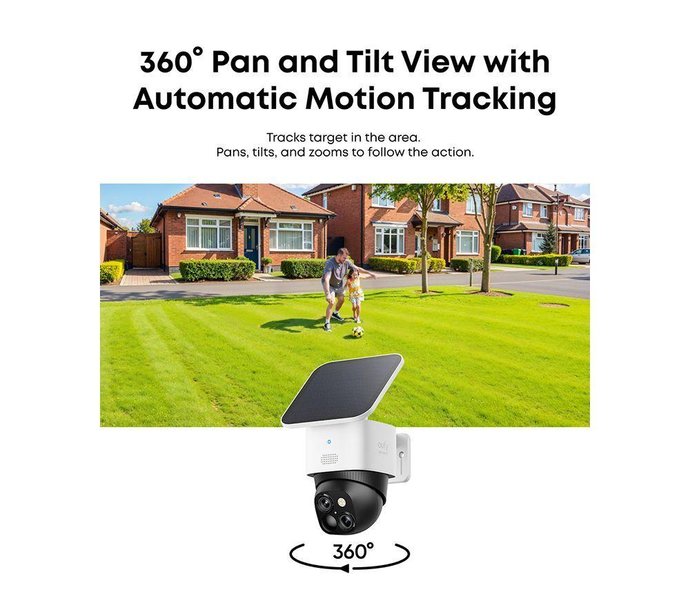 Paquete de timbre inteligente EUFY E340 2K con doble cámara y cámara de seguridad WiFi SoloCam S340 3K