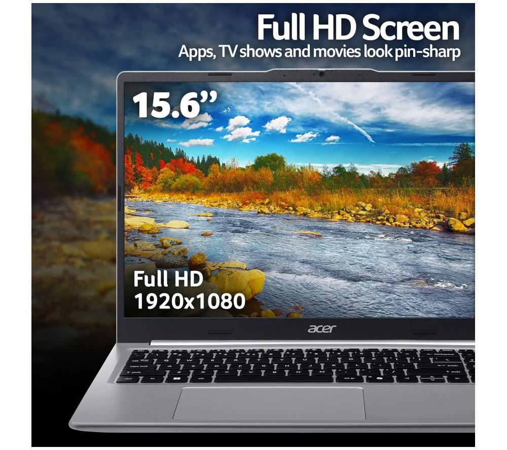 ACER Aspire Lite 15.6" Laptop - AMD Ryzen 3, 128 GB SSD, Silver