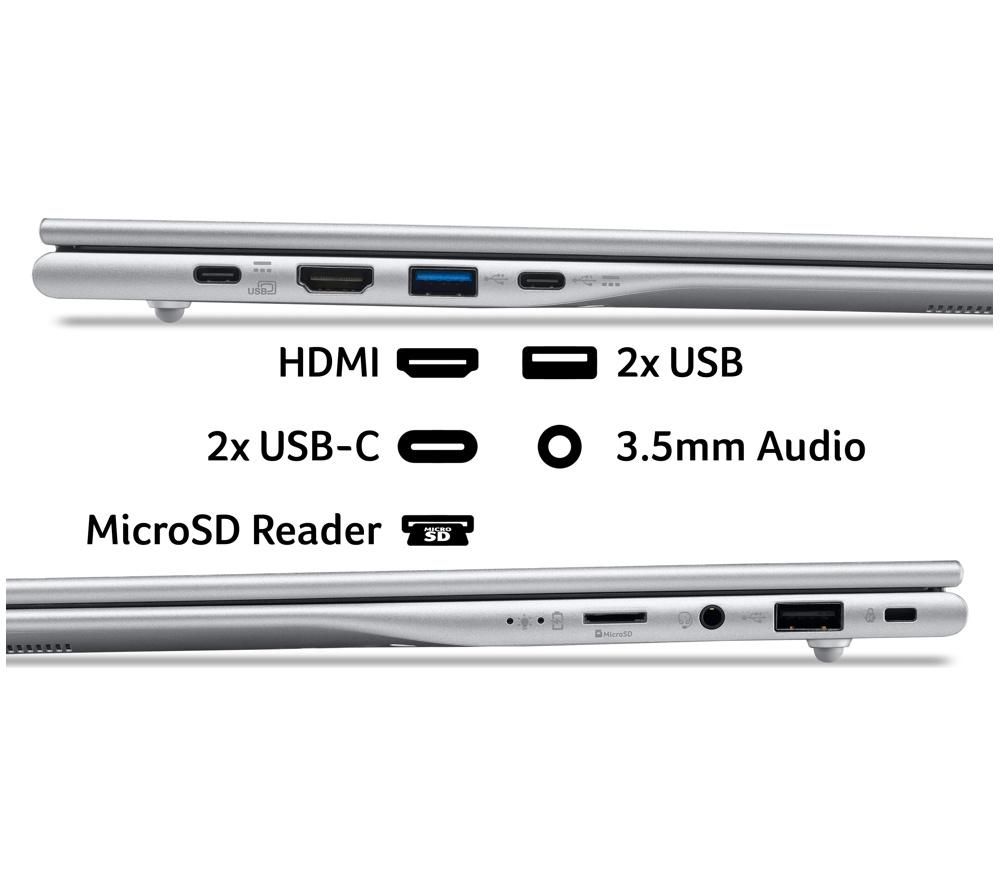 Portátil ACER Aspire Lite de 15,6" - AMD Ryzen 3, SSD de 128 GB, Plata