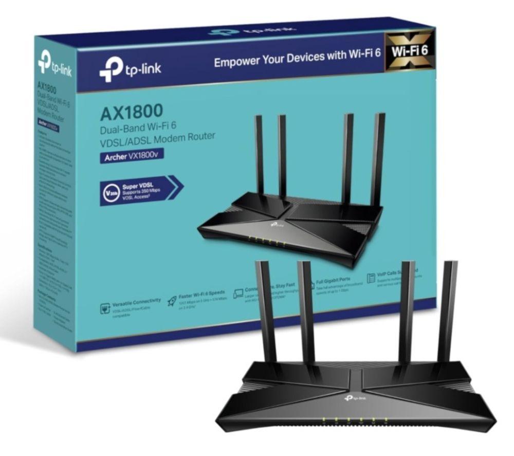 TP-LINK Archer VX1800v WiFi Modem Router - AX 1800, Dual-band