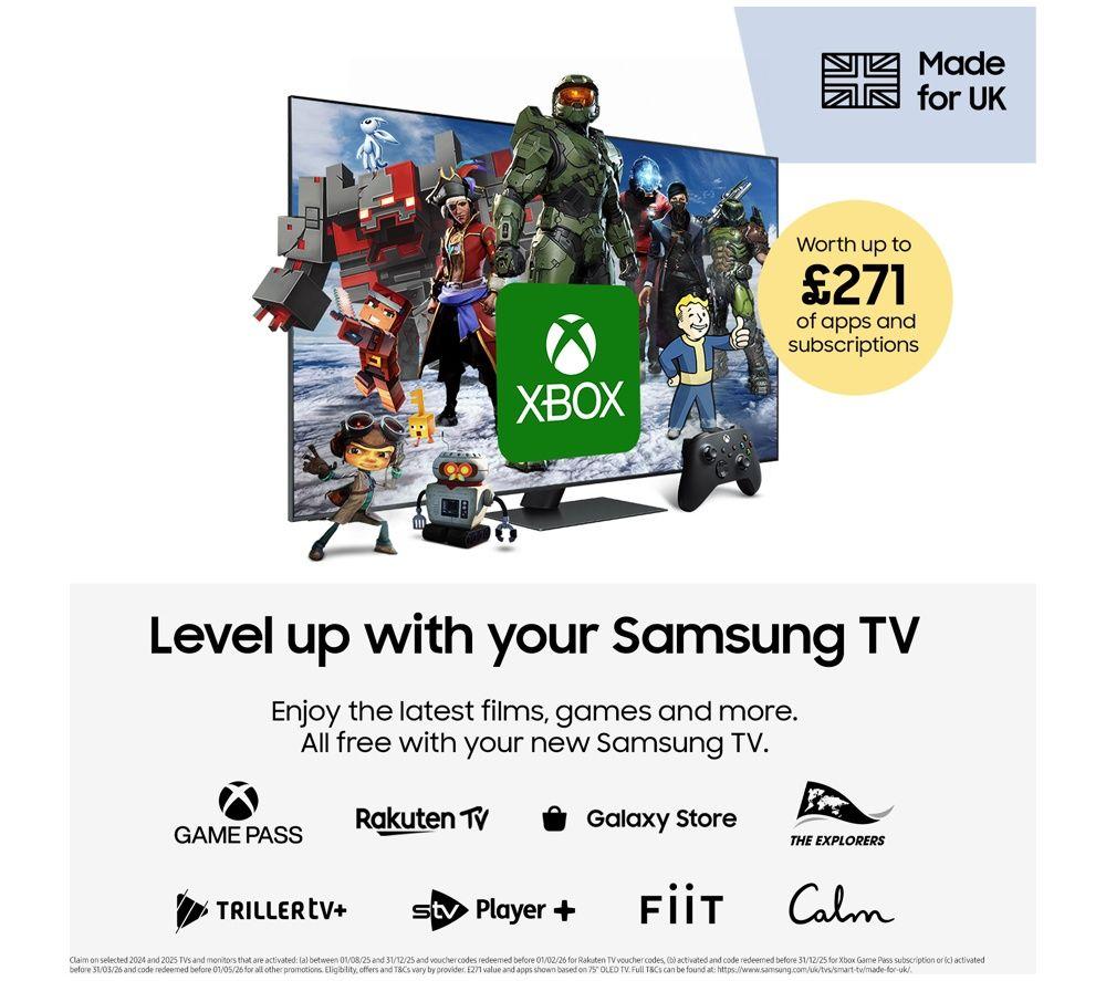 SAMSUNG The Terrace 65" Neo QLED 4K Outdoor Smart TV – QE65LST7DA