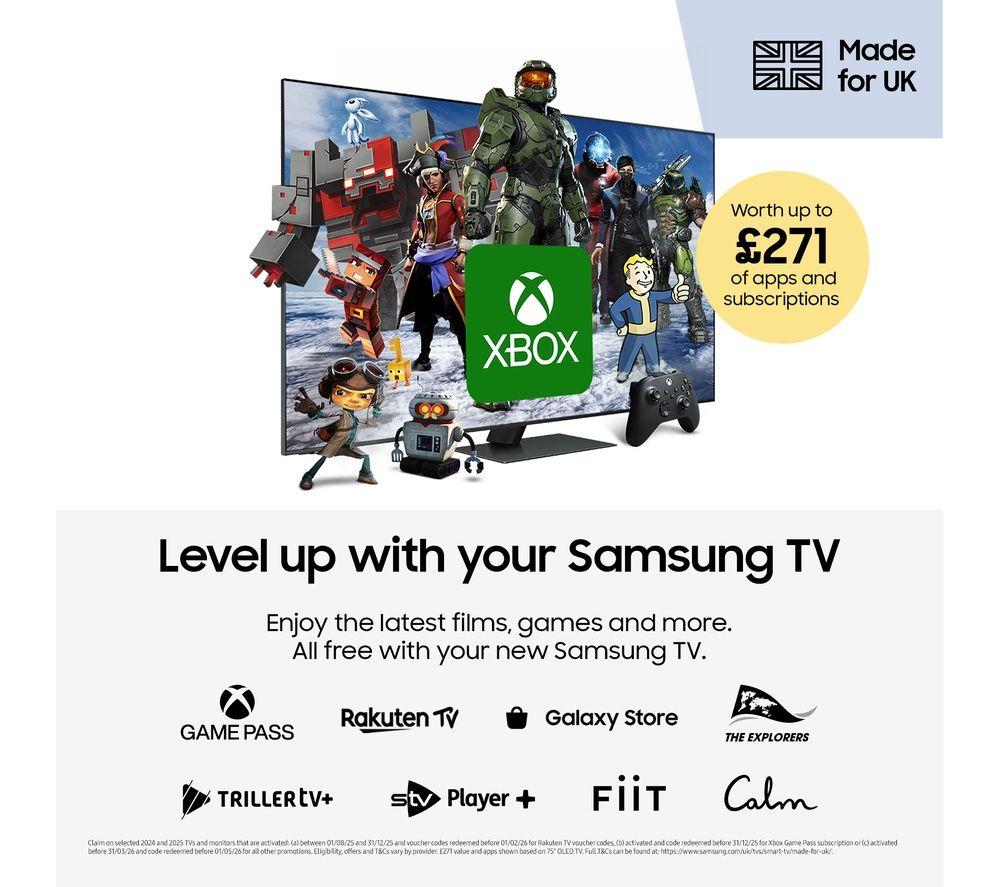 SAMSUNG The Terrace 55" Neo QLED 4K Outdoor Smart TV - QE55LST7DA