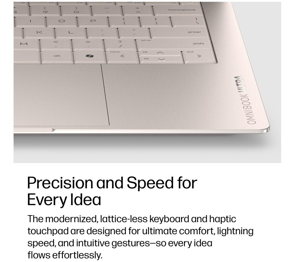 HP OmniBook Ultra Next Gen AI 14" Laptop - Intel® Core™ Ultra 7, 2 TB SSD, Silk Sand