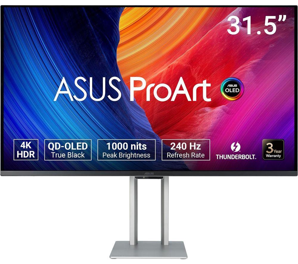 ASUS ProArt PA32UCDM 4K Ultra HD 32" OLED Monitor - Black & Silver