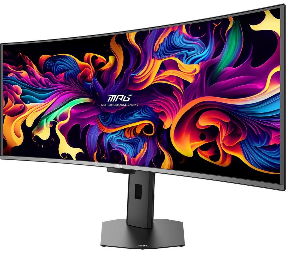 MSI MPG 341CQR X36 Quad HD 34" Curved Quantum Dot QD-OLED Gaming Monitor - Black