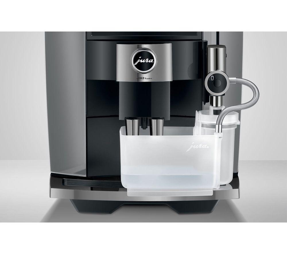 Cafetera automática de doble cabezal JURA J10 Smart de grano a taza - Diamond Onyx