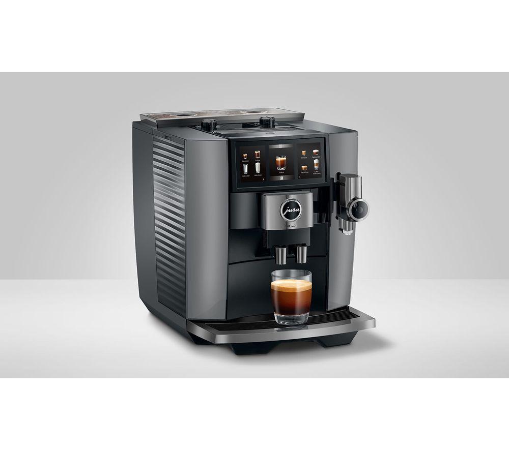 Cafetera automática de doble cabezal JURA J10 Smart de grano a taza - Diamond Onyx