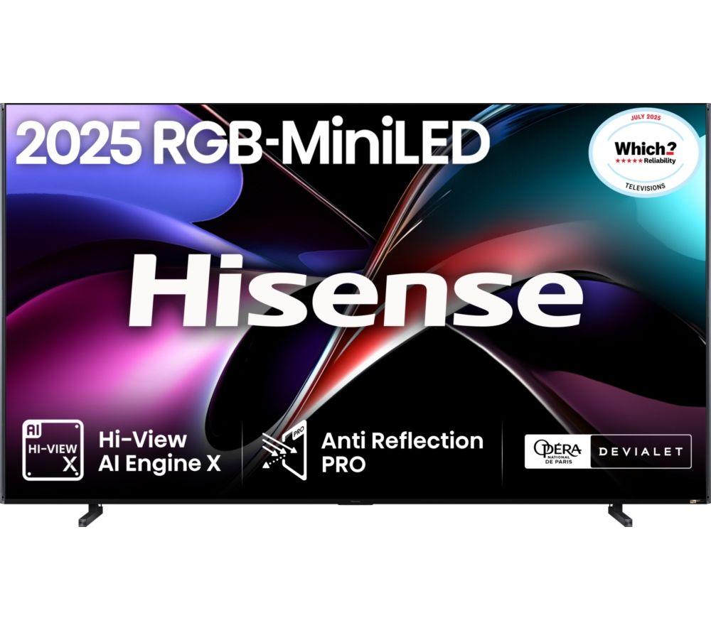 HISENSE UX 100" Tri-Chroma RGB Mini LED Smart AI TV with Freely - 100UXQTUK