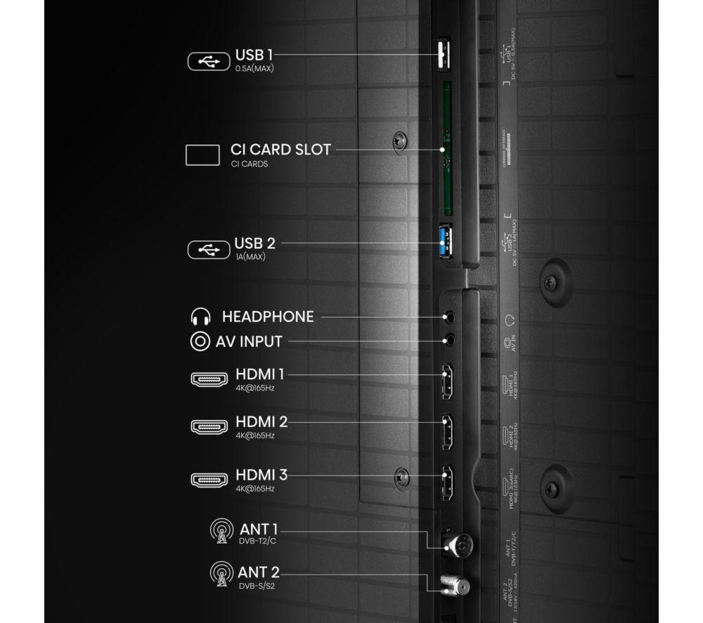 HISENSE UX TV con Mini LED RGB de triple croma y IA inteligente de 100" con Freely - 100UXQTUK