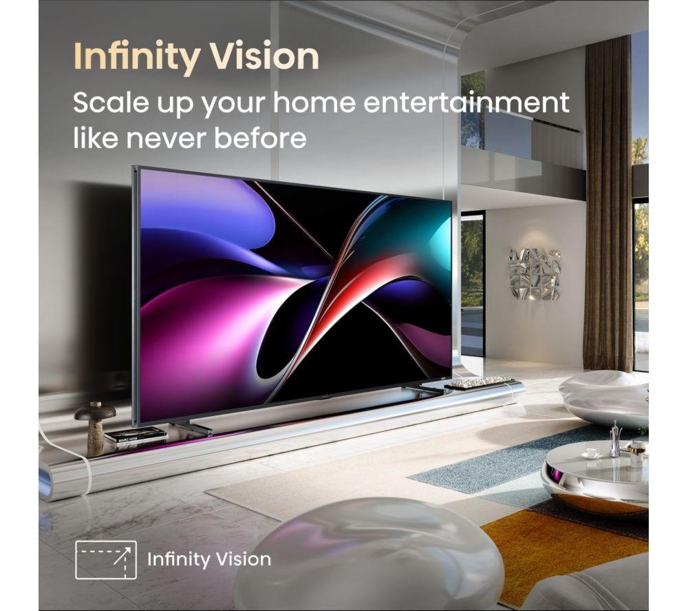 HISENSE UX TV con Mini LED RGB de triple croma y IA inteligente de 100" con Freely - 100UXQTUK