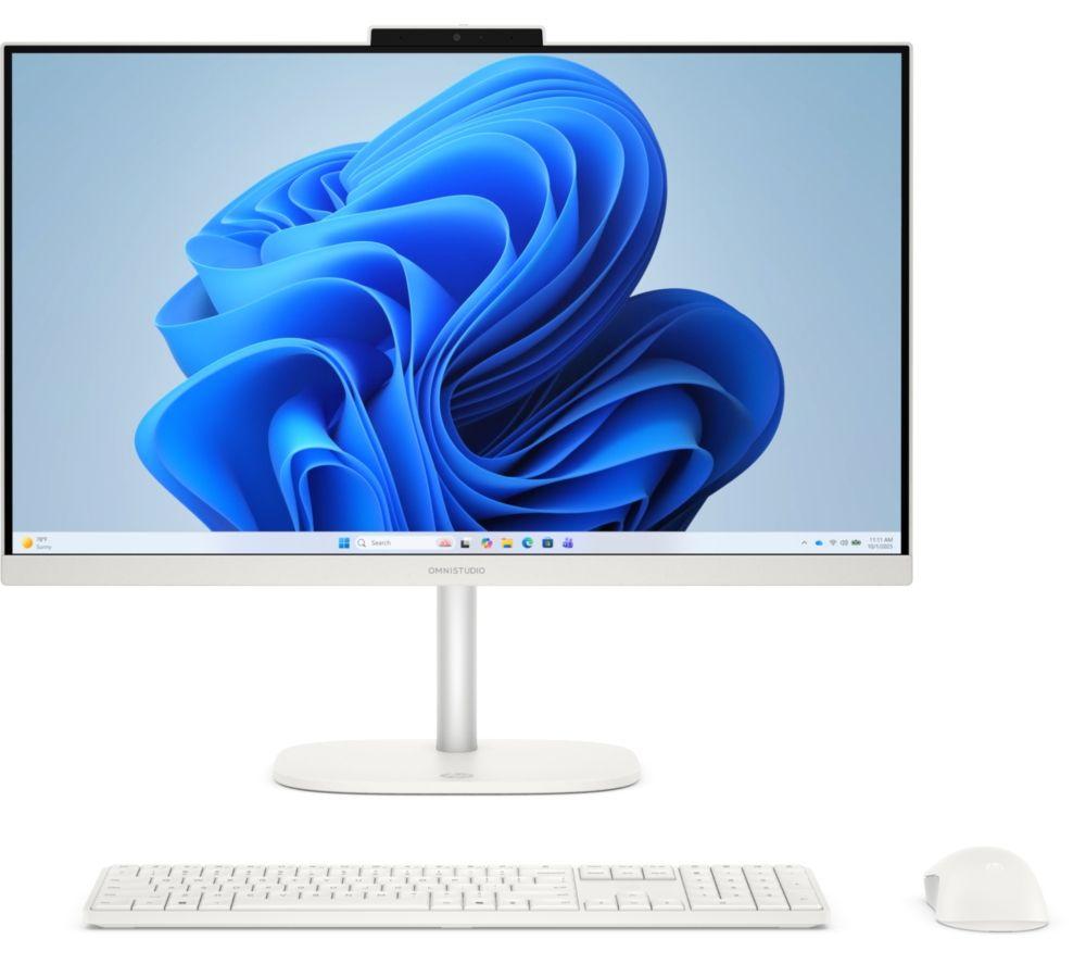 HP OmniStudio 24-cu0006na 23.8" All-in-One PC - Intel® Core™ 3, 256 GB SSD, Cotton White