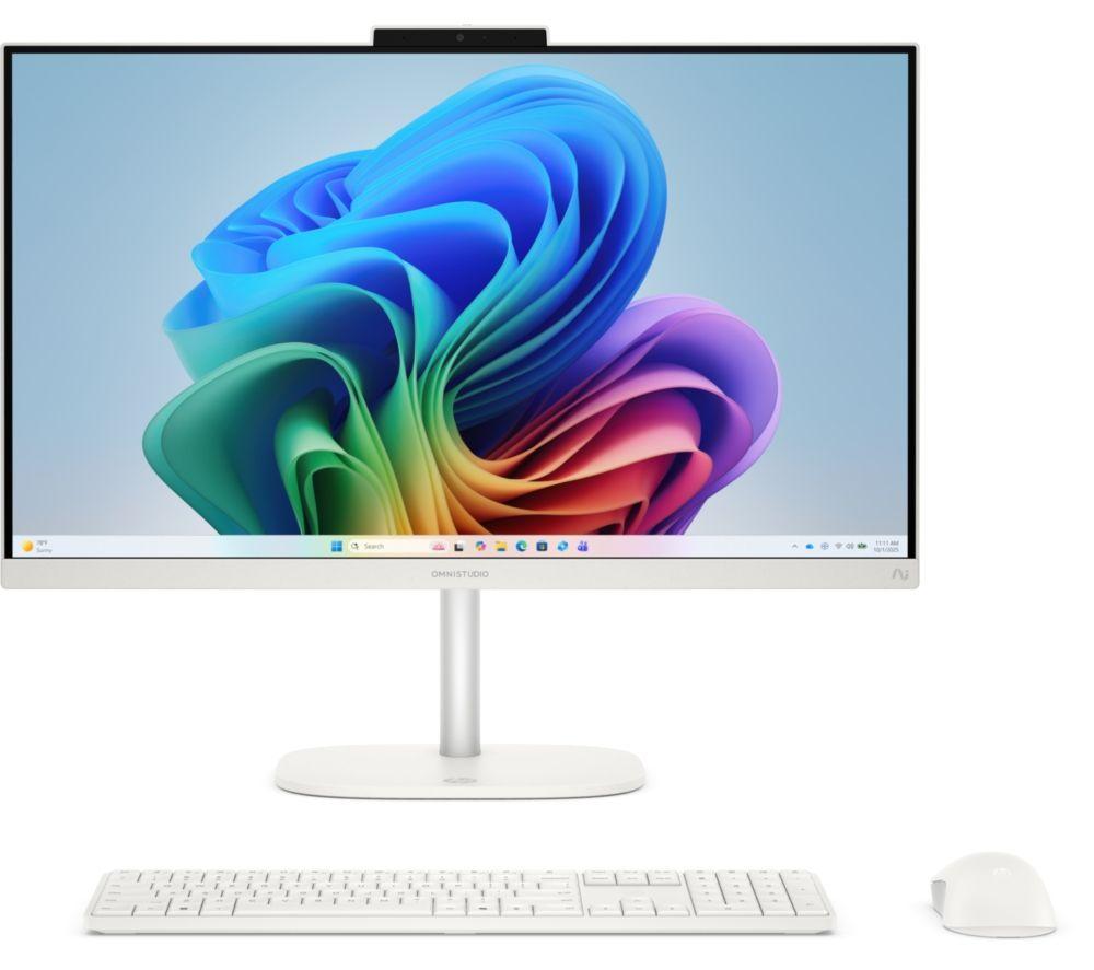 HP OmniStudio 27-cw0002na 27" All-in-One PC - AMD Ryzen AI 7, 1 TB SSD, White