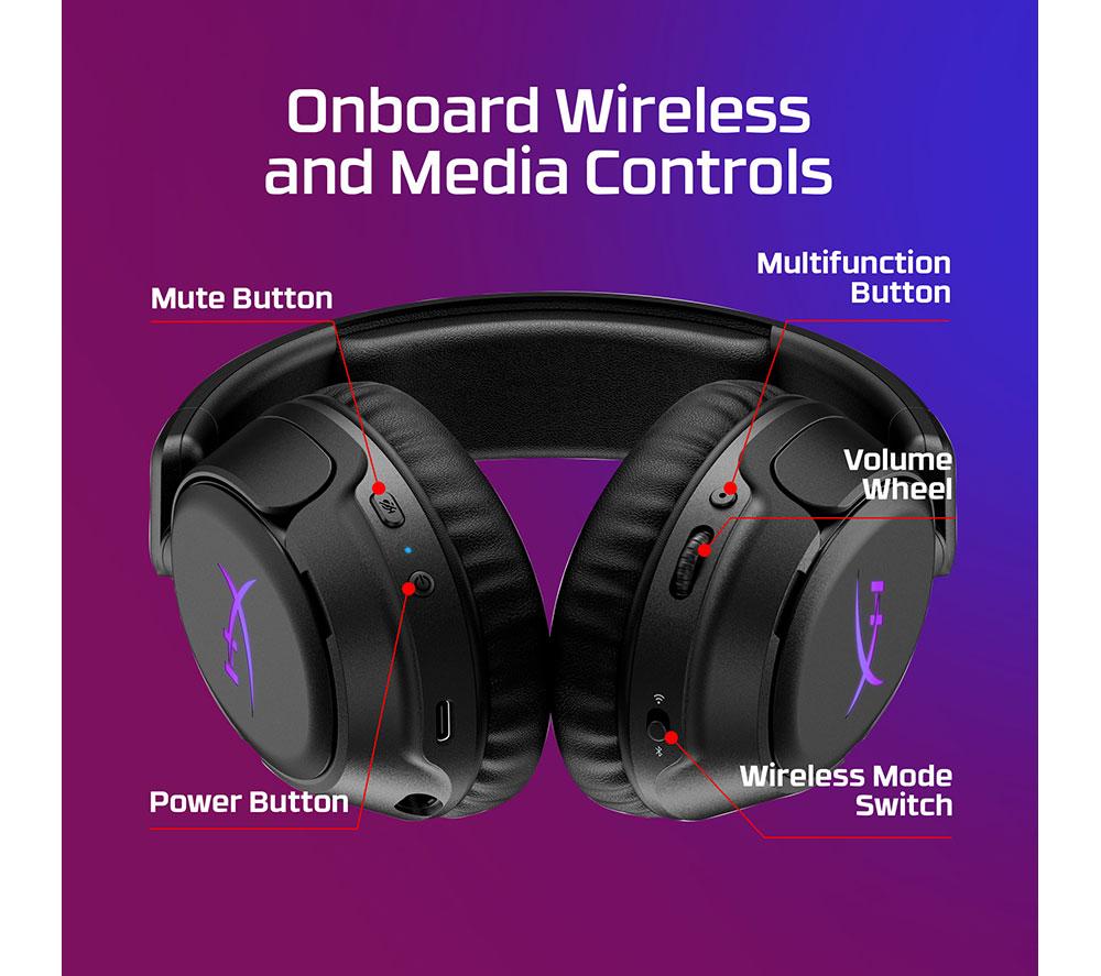 HYPERX Cloud Flight 2 kabelloses Gaming-Headset - Weiß