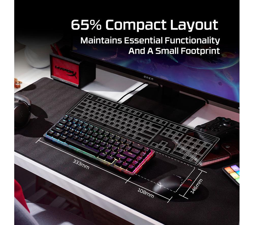 HYPERX Origins 2 65 RGB Mechanische Gaming-Tastatur – Schwarz