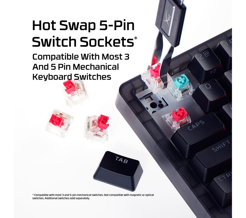HYPERX Origins 2 65 RGB Mechanische Gaming-Tastatur – Schwarz
