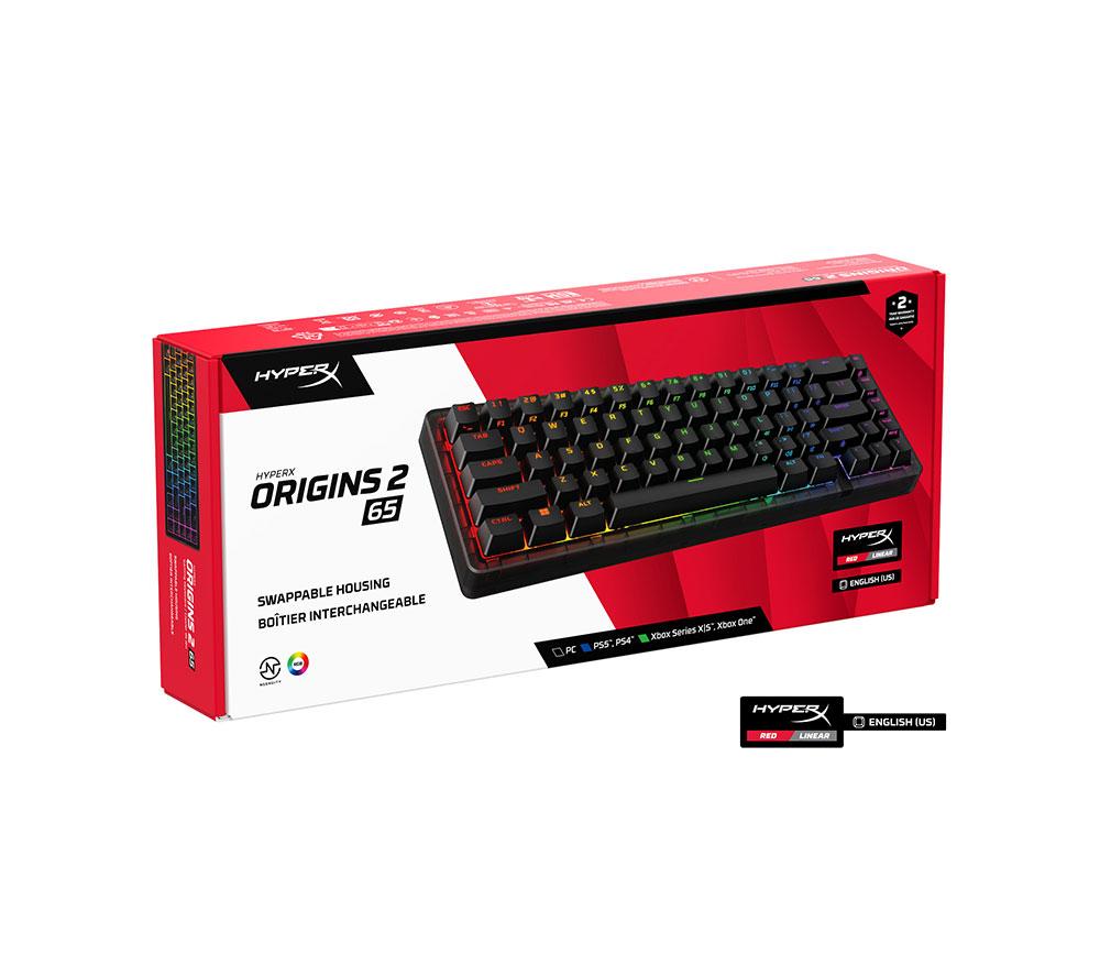HYPERX Origins 2 65 RGB Mechanische Gaming-Tastatur – Schwarz