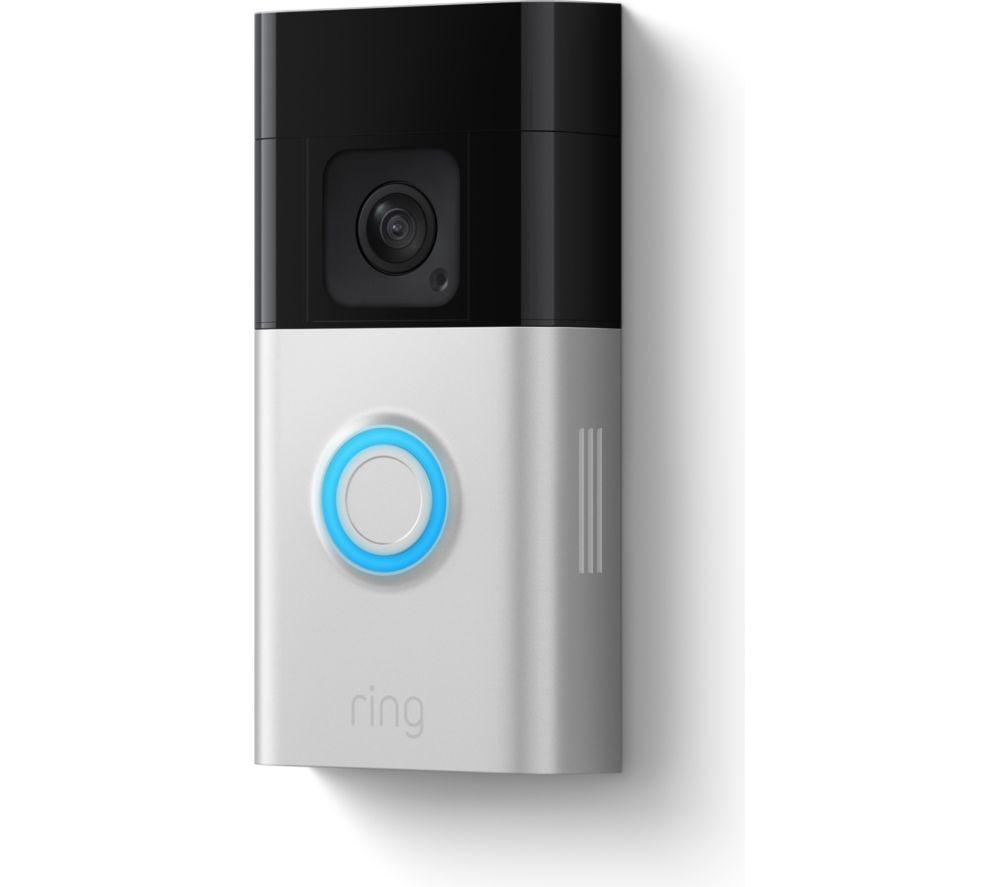 RING Battery Video Doorbell Plus with Extra Battery Pack - Silver